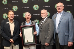 Larry Rea is Honored at this  month's TWFC Meeting